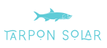 Tarpon Solar Logo with teal writing